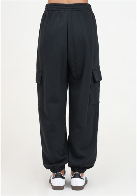 Pantalone sportivo Essentials Fleece Cargo nero da donna ADIDAS ORIGINALS | IY9689.